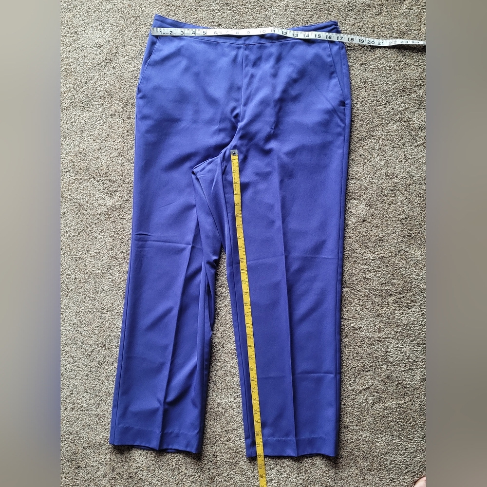 Alfred Dunner Women's Classic Purple/blue Pants